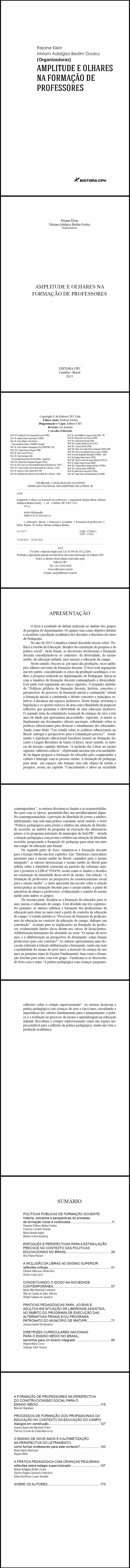 AMPLITUDE E OLHARES NA FORMAÇÃO DE PROFESSORES